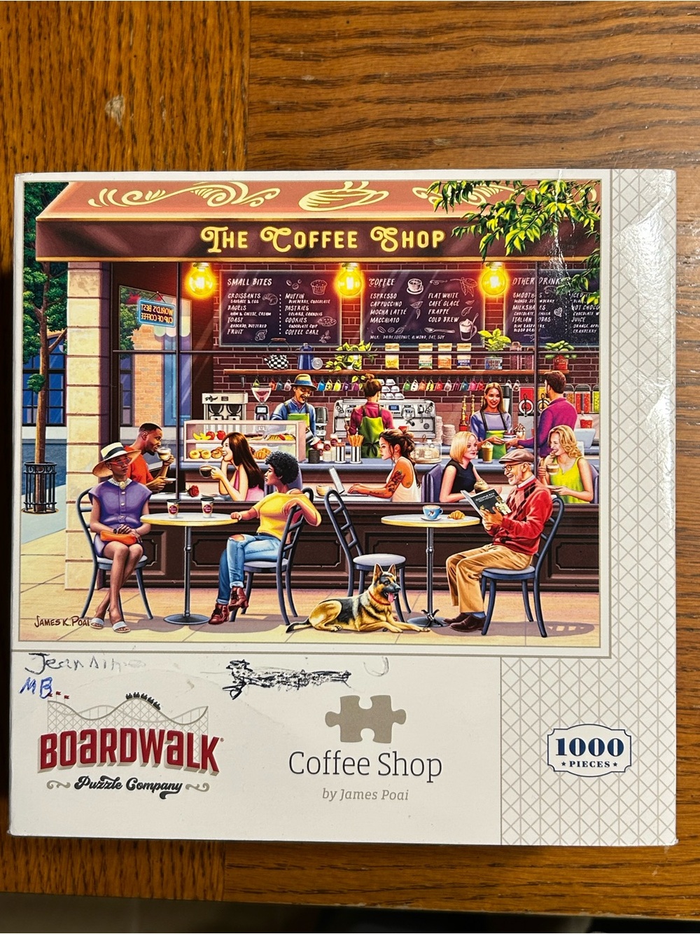 Boardwalk Coffee Shop 1000-Piece Puzzle - Multicolor